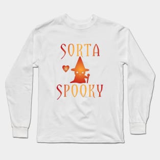 Sorta Spooky Cute Ghost Long Sleeve T-Shirt